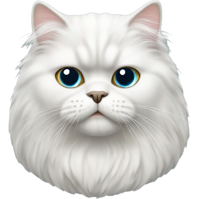 white persian cat emoji