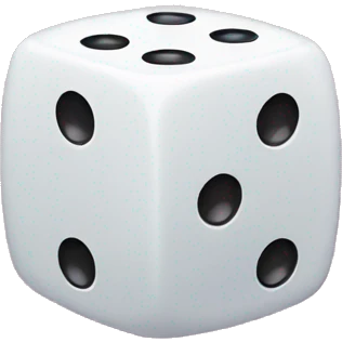 dICE WITH ONE dot fcaing emoji