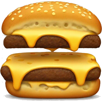 patty with cheeze emoji