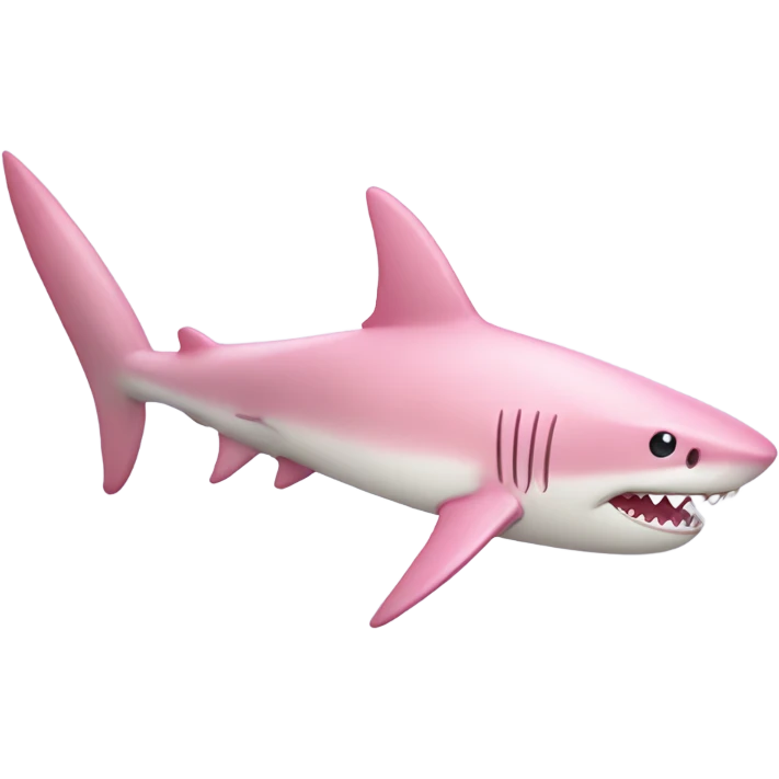light pink shark pretty  emoji