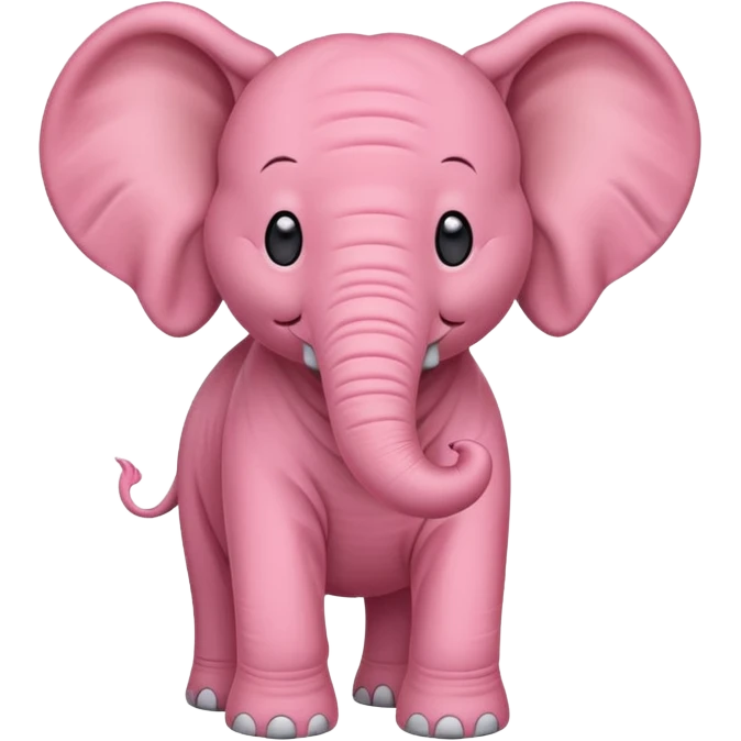 Pink elephant emoji