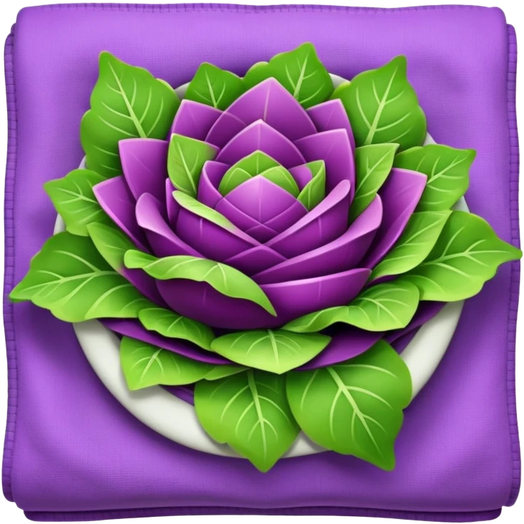 Purple salad pickle blanket emoji