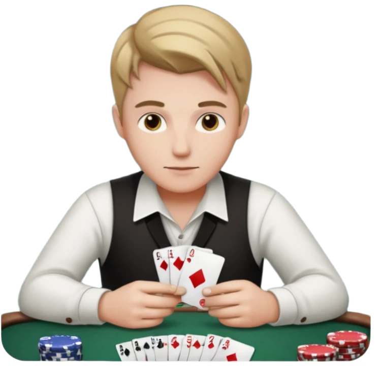 Mason playing poker emoji
