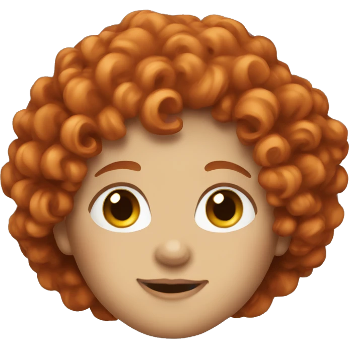 red hair curly emoji