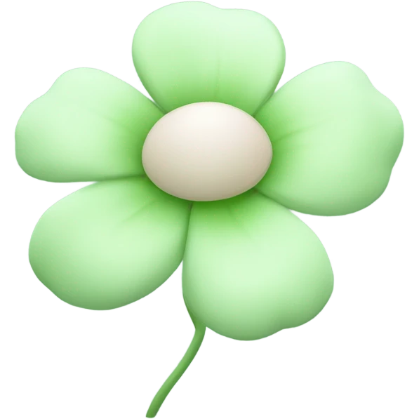 Pastel green flower emoji