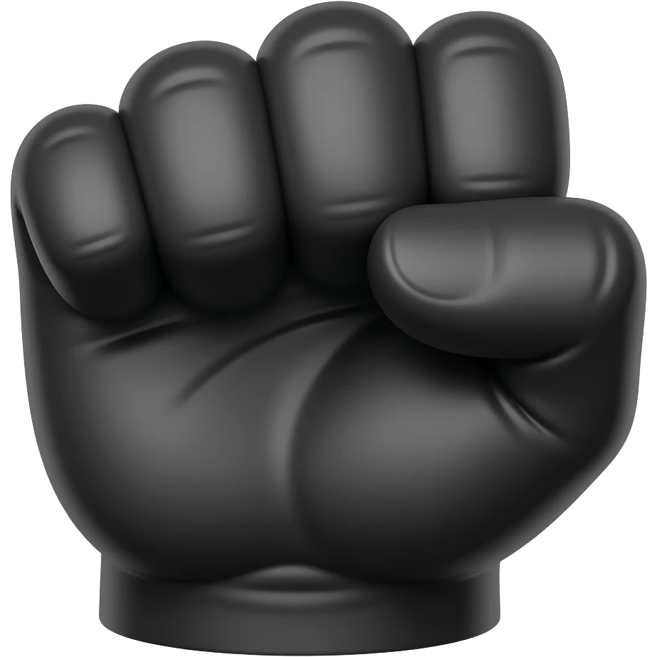 Just a big black fist of gorilla emoji