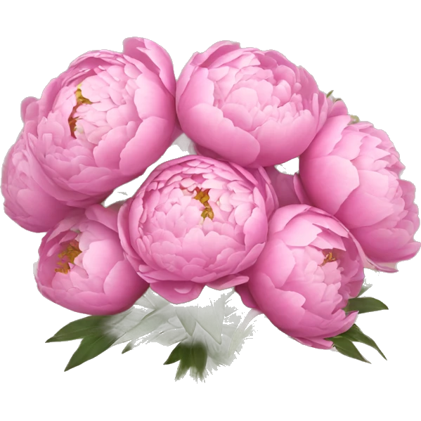 bouquet of peonies emoji