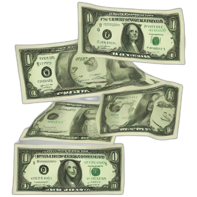 Dólar billetes emoji