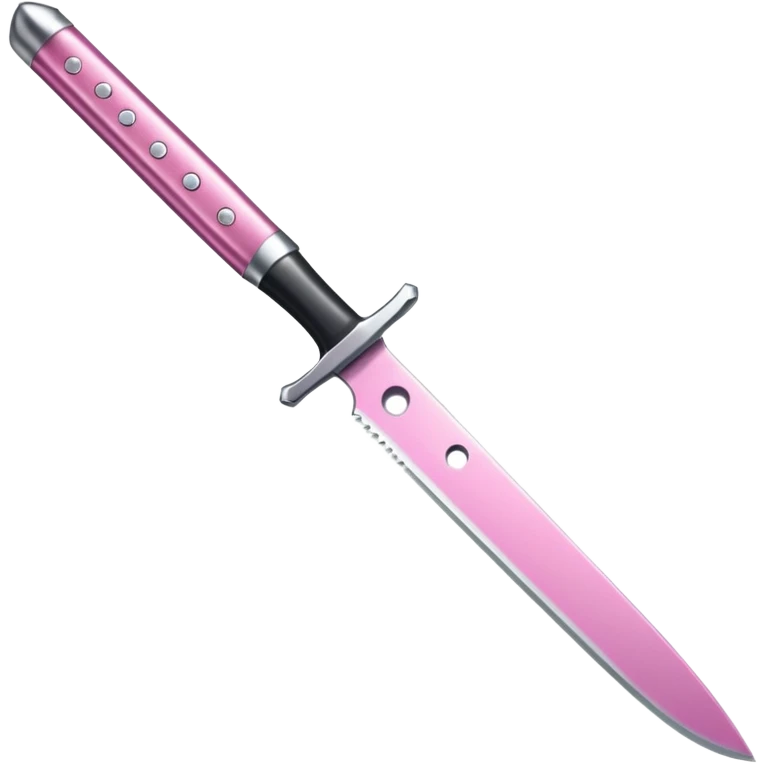 glitter pink knife emoji