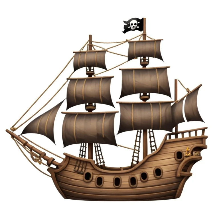 pirate ship emoji
