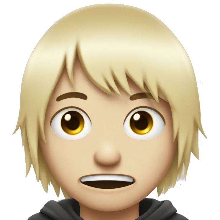 wide eye drooling emo emoji