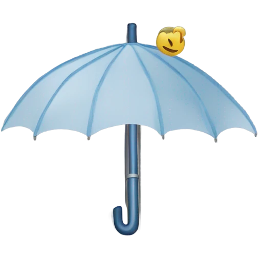 Umbrella with spreadsheet in background emoji