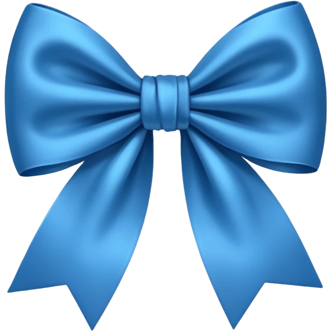 create a blue color bow emoji