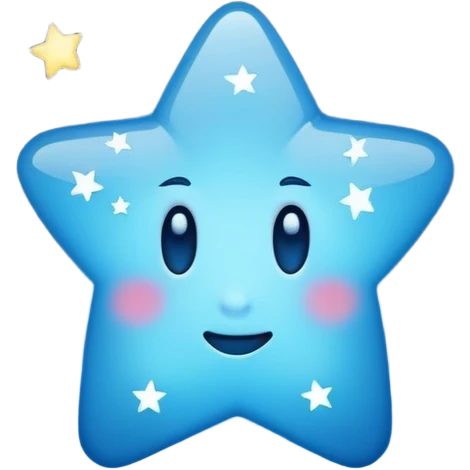 Light blu Night stars  emoji