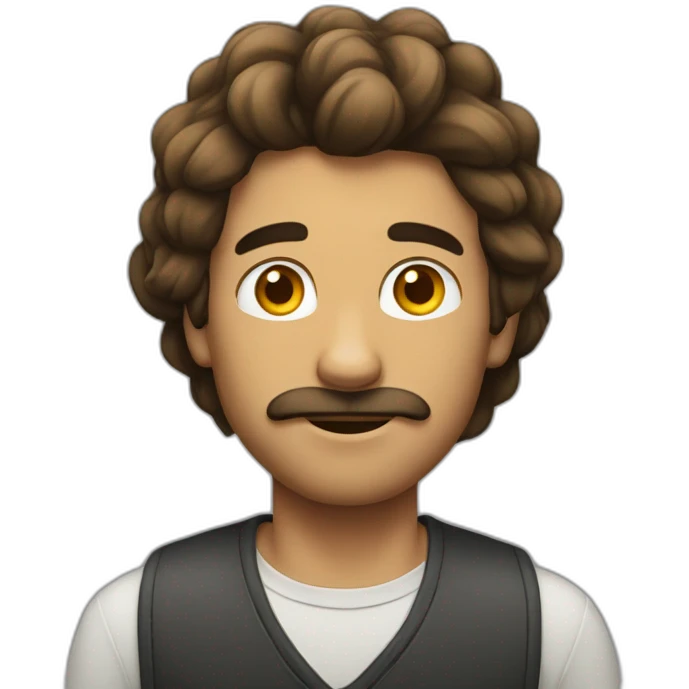 Homme aux cheveux longs emoji
