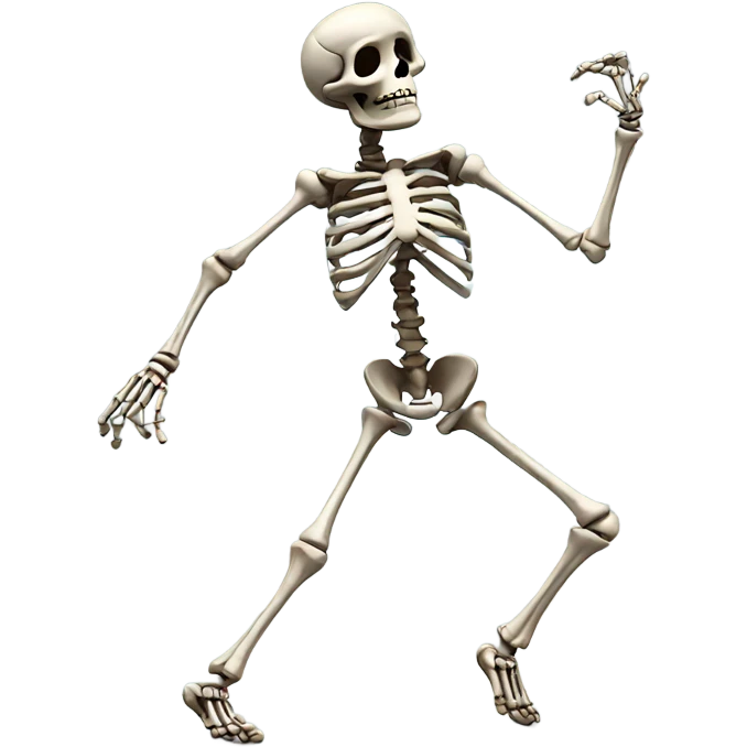 Dancing skeleton  emoji