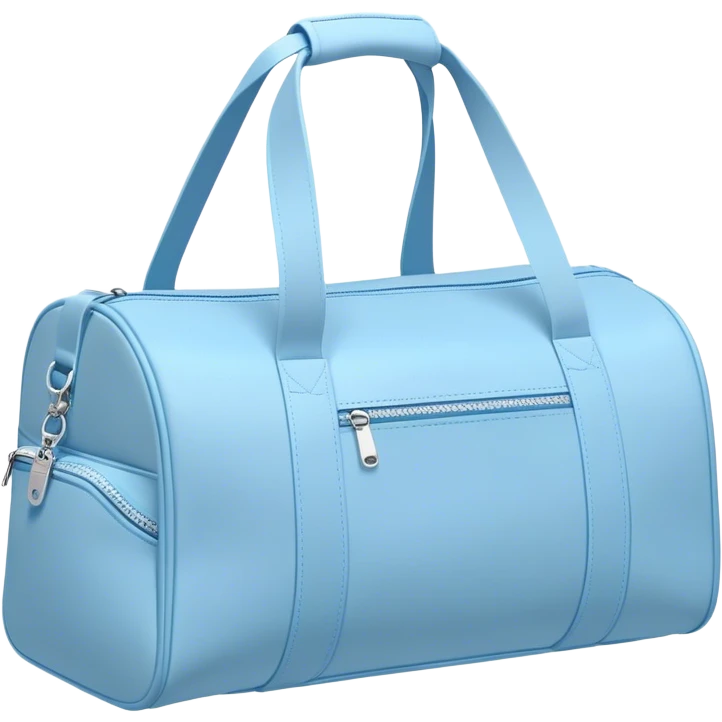 Aesthetic Gym Bag in pastel blue color emoji