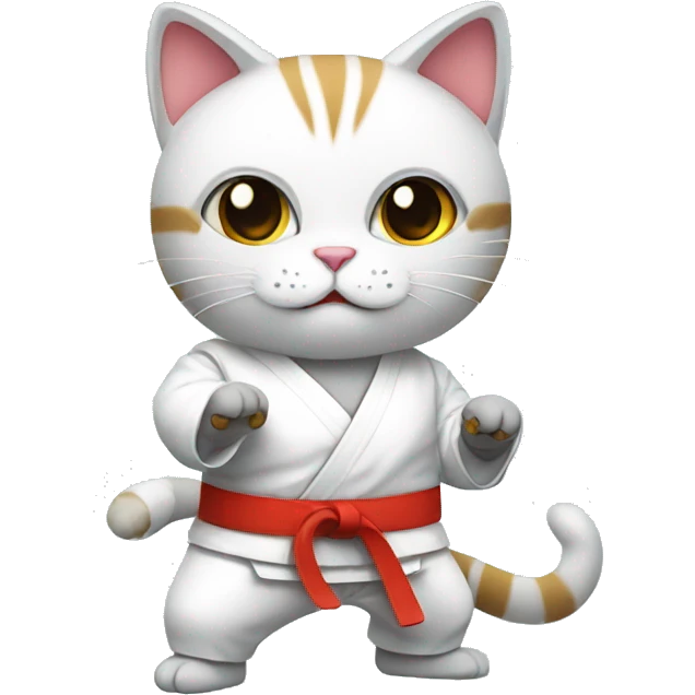 A karate cat emoji
