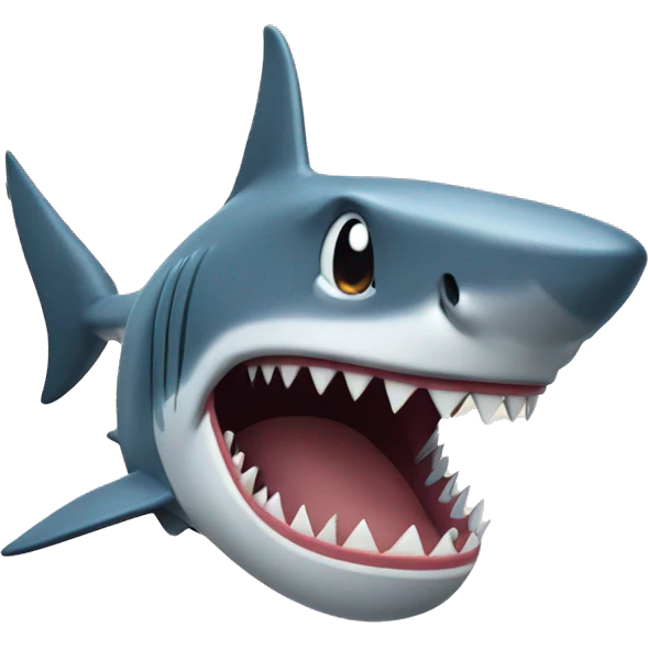 Shark with biceps emoji