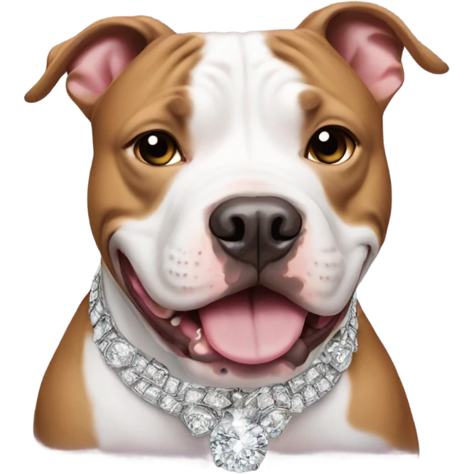 pitbull with bling emoji