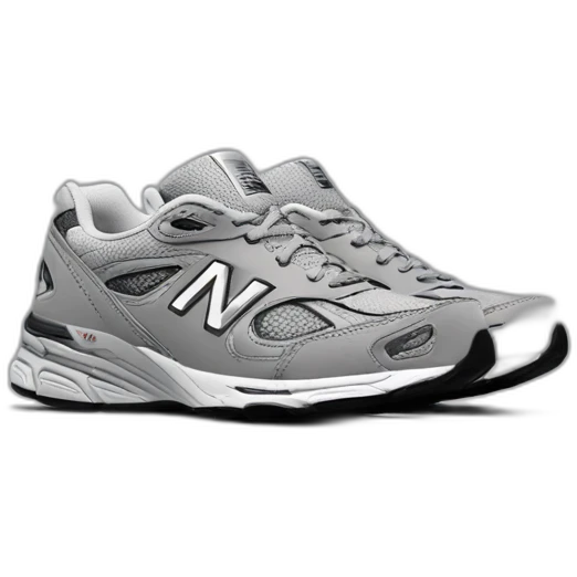 new balance 990v4 in grey but just one of the shoes emoji