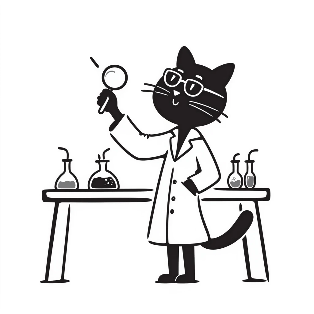 cat scientist emoji