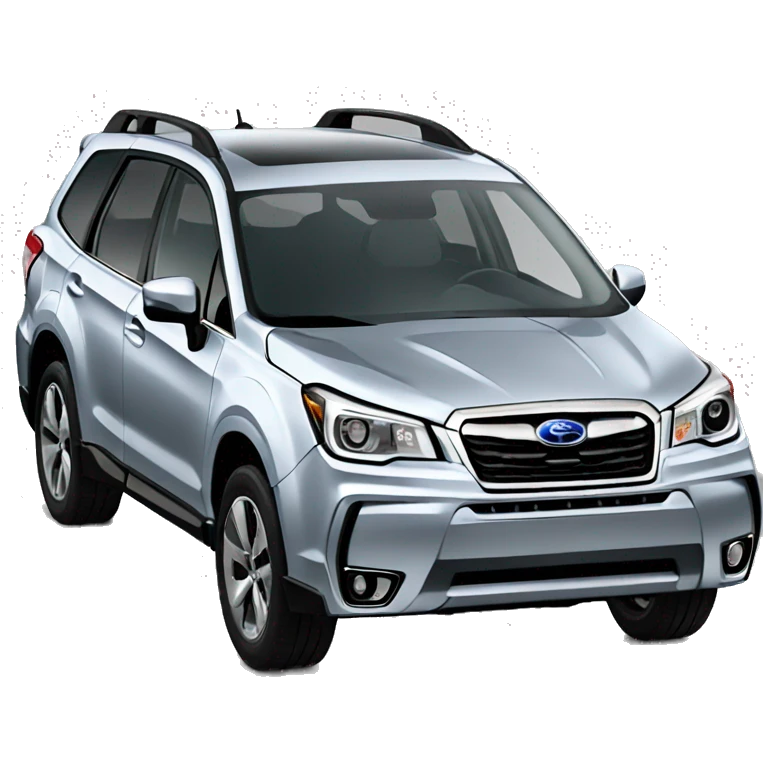Silver subaru forester emoji