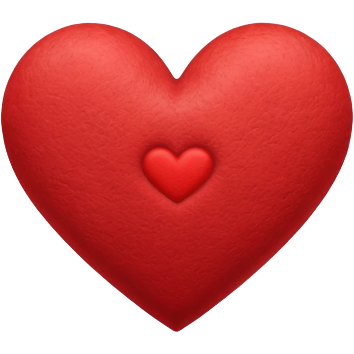 heart with a subtle felt texture emoji