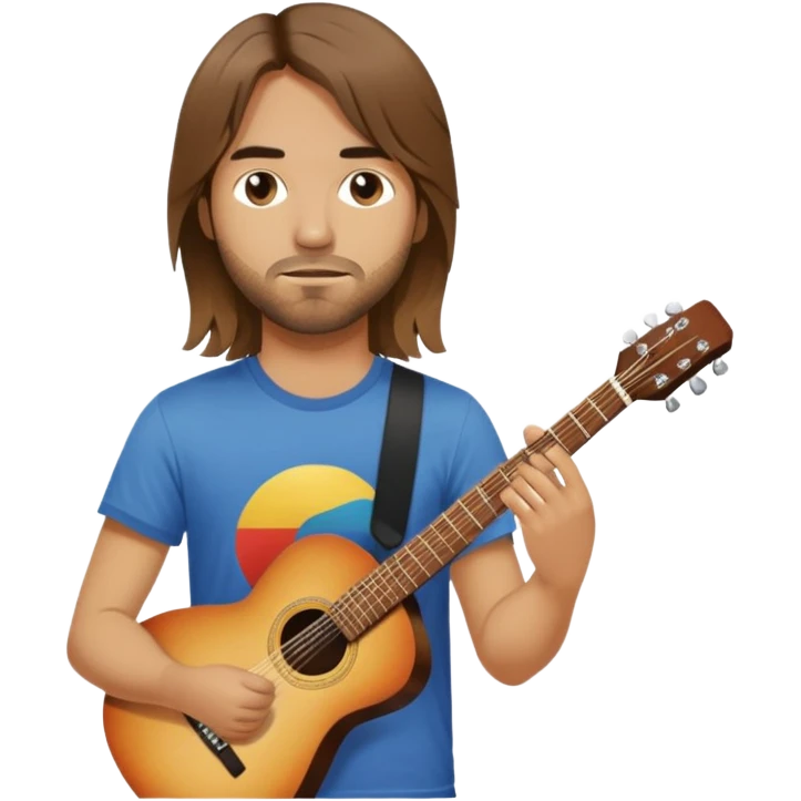 Kevin Parker emoji with a guitar emoji