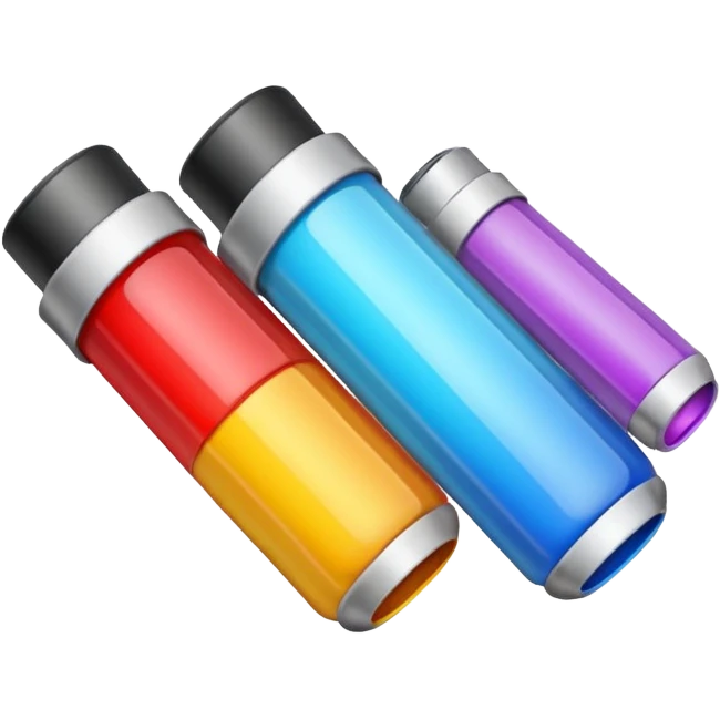 color tubes emoji