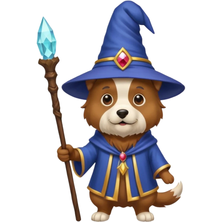 Dog wizard emoji