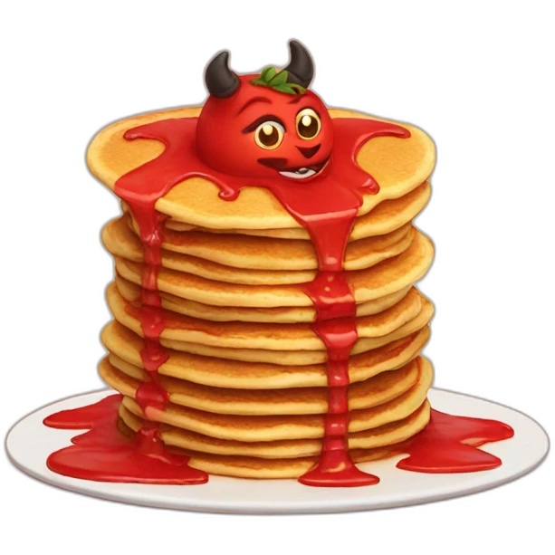 Devil pancake emoji