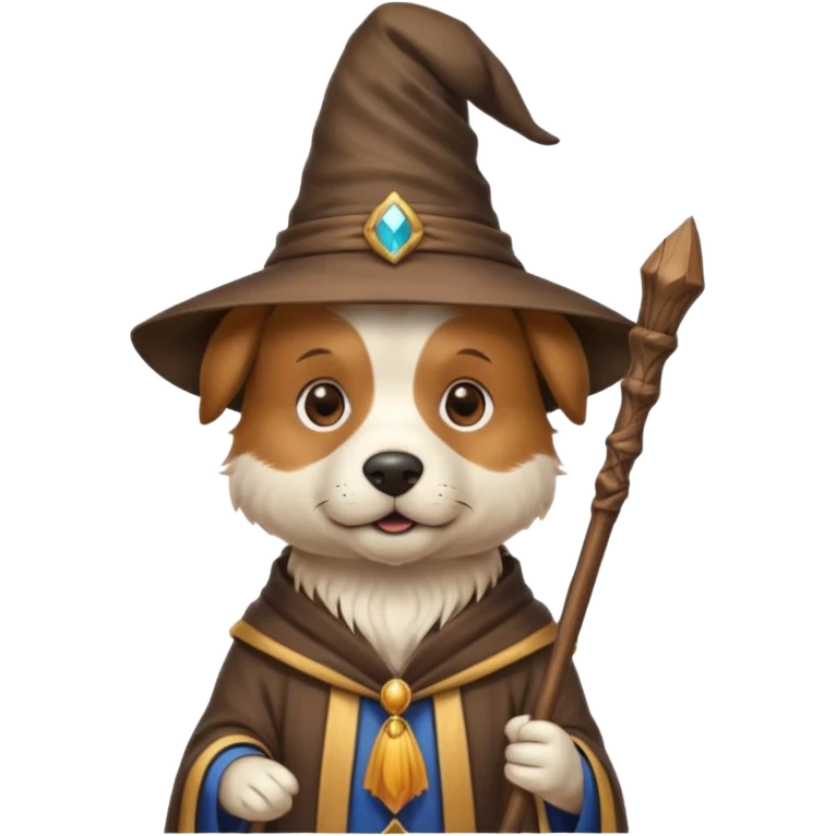 Dog wizard emoji