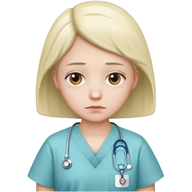 sad person in hospital emoji
