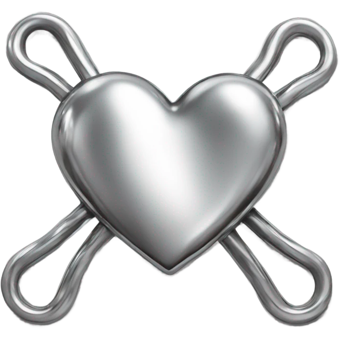 Chrome heart emoji