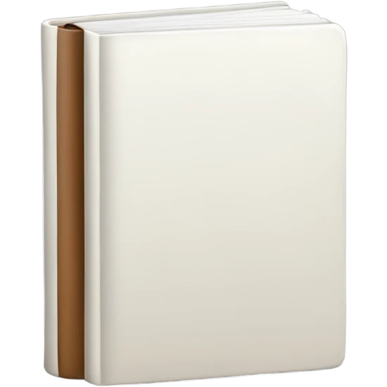 closed book, white cover  emoji