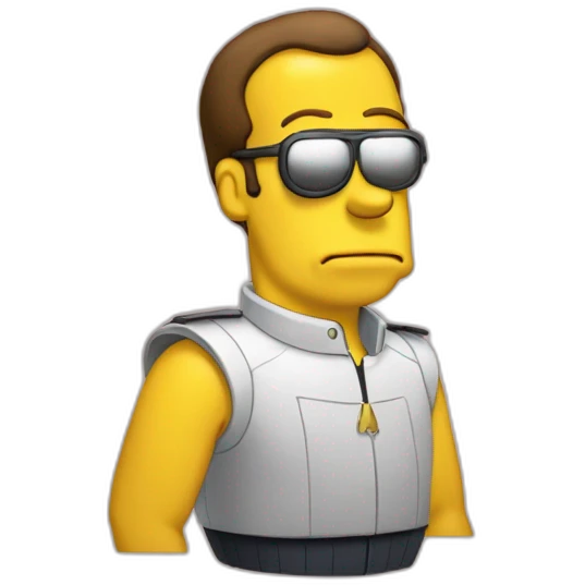 Macron en simpson emoji