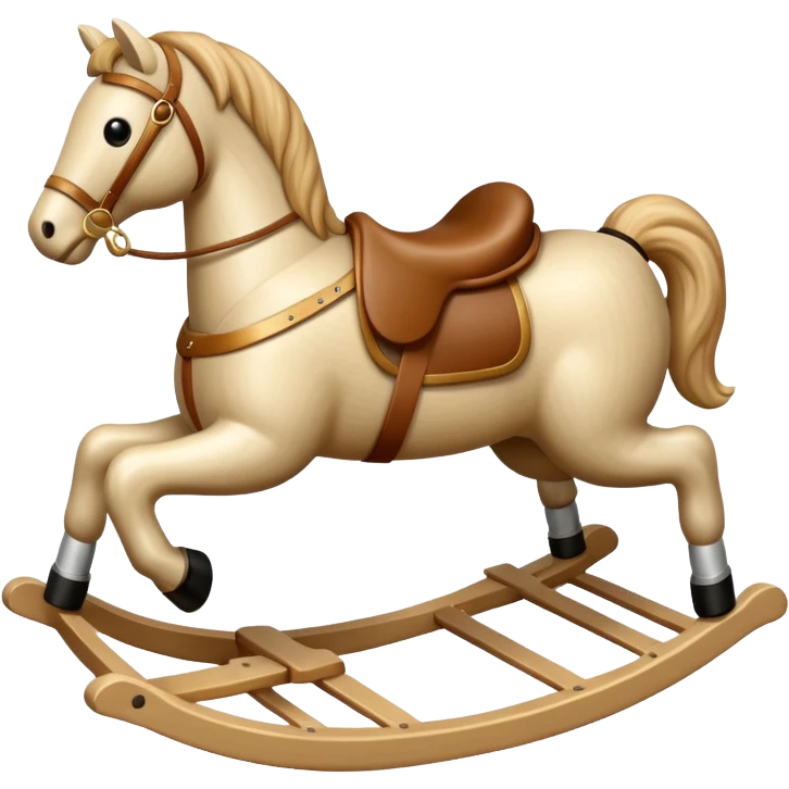 beige Rocking Horse emoji