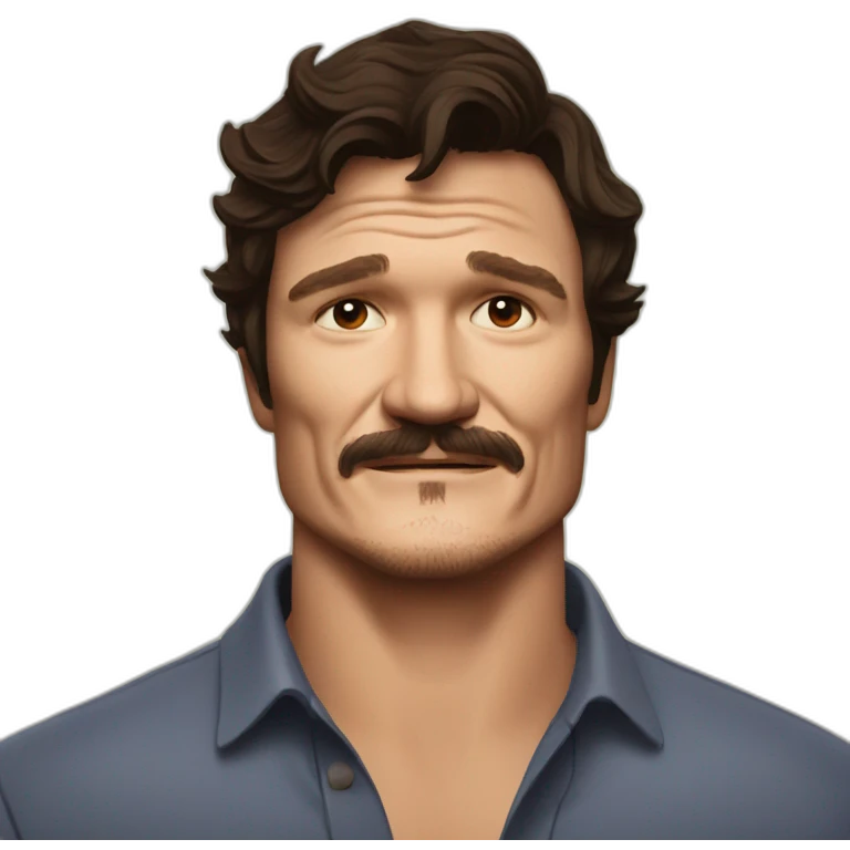 pedro pascal no mustachee emoji