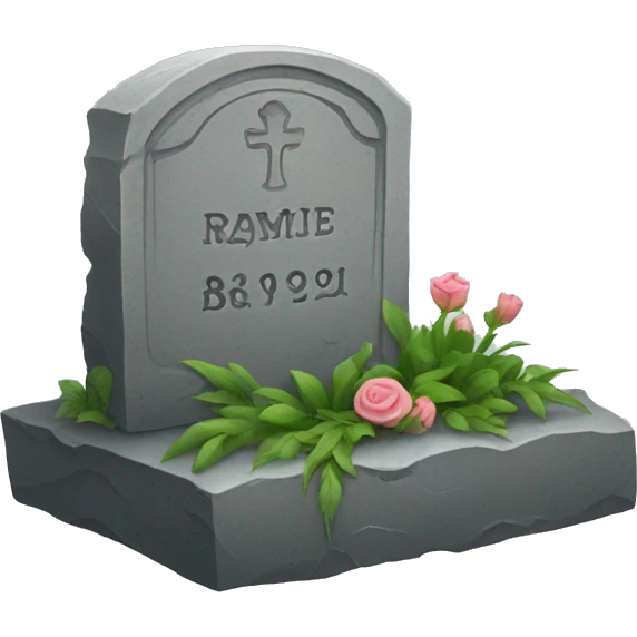 Grave stone  emoji