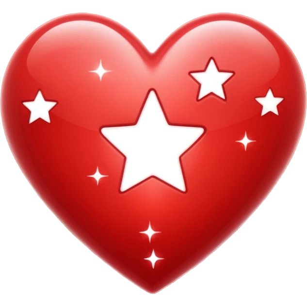 heart with sparkling star fill emoji