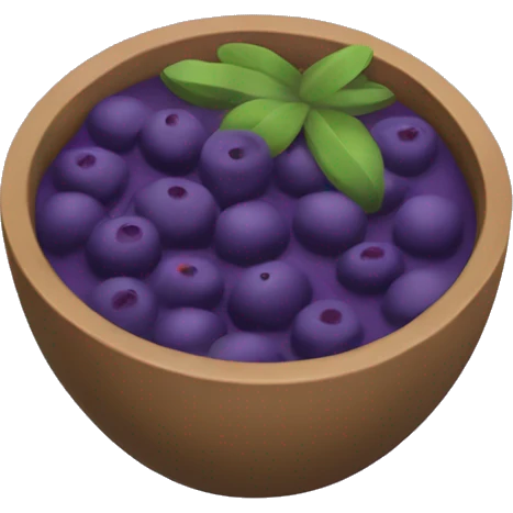 Acai bowl emoji