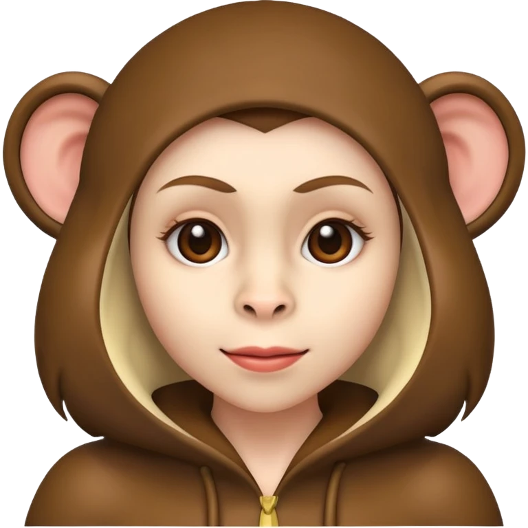 A woman who are a monkey emoji