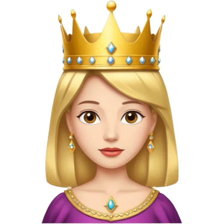 beautiful queen emoji