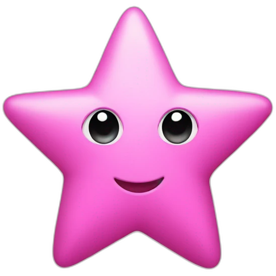 pink star emoji