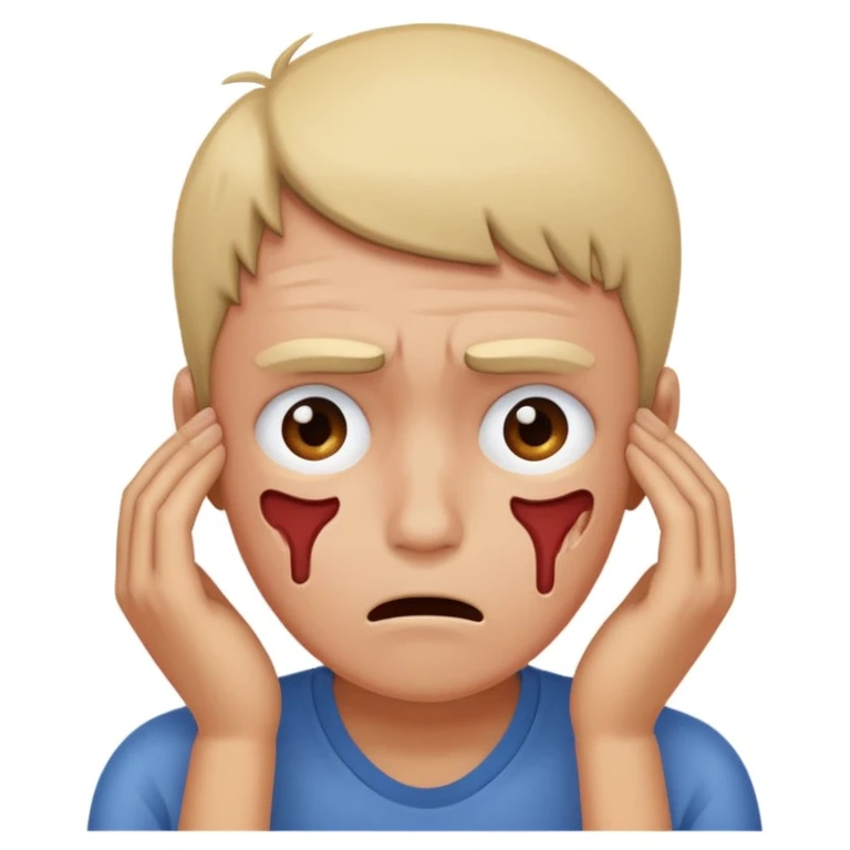 Mental breakdown emoji