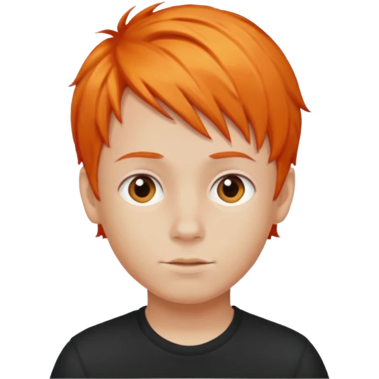 orange hair boy emoji