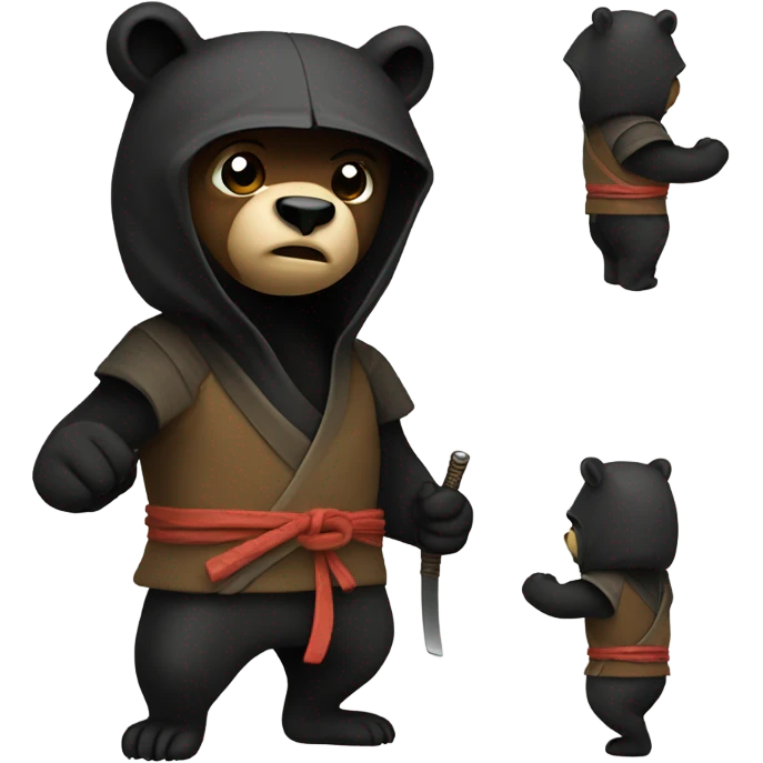 Ninja bear emoji