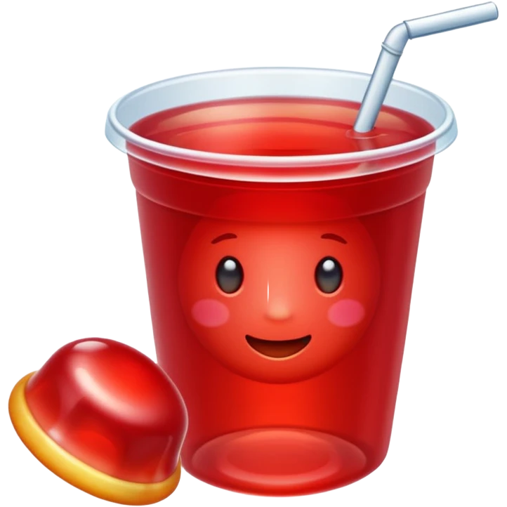  red jelly cup emoji