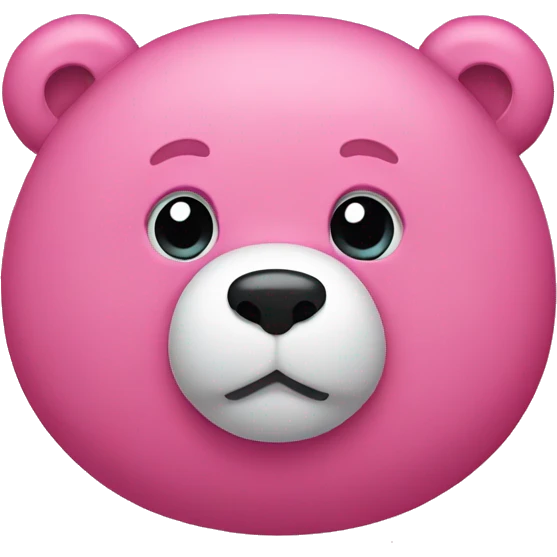 Pink bear emoji emoji